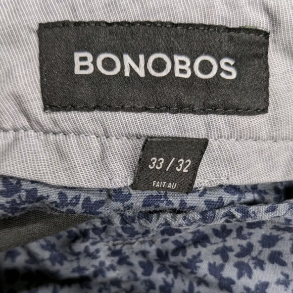 Bonobos Slim Straight Leg Pants 33x32 Gray Weekend Casual Chino - Picture 2 of 11